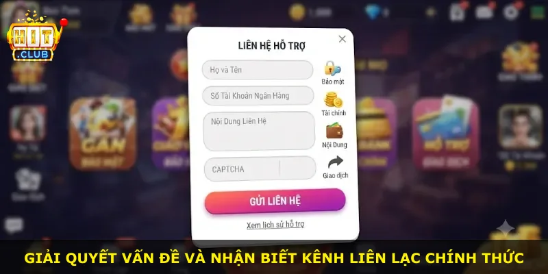 Giải quyết vấn đề và nhận biết kênh liên lạc chính thức